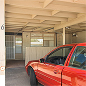 Carport with back patio